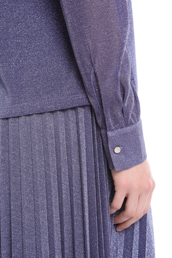 Lamé jersey shirt Intrend Lamé jersey shirt Intrend
