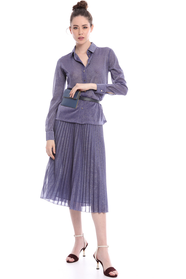 Lamé jersey shirt Intrend Lamé jersey shirt Intrend