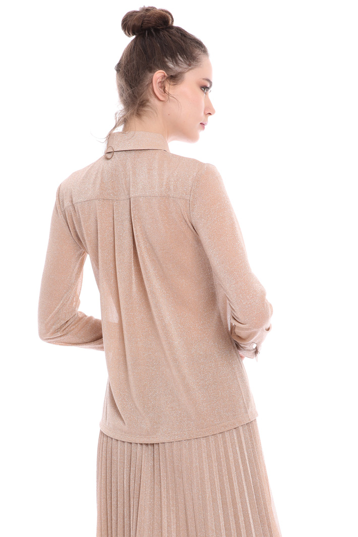 Lamé jersey shirt Intrend Lamé jersey shirt Intrend