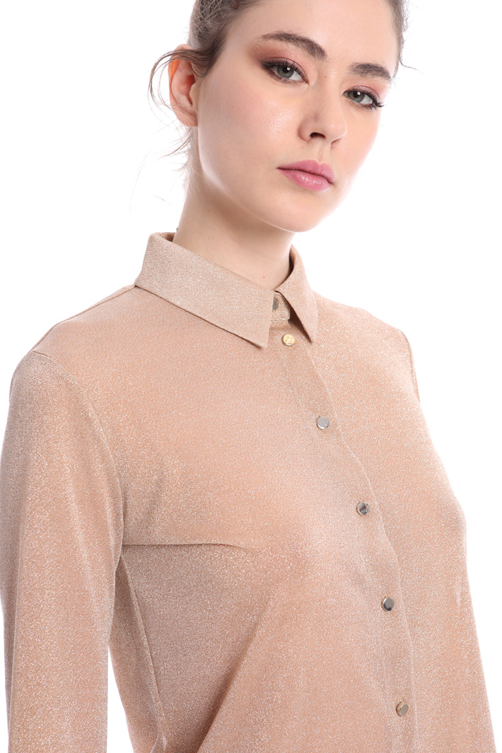 Lamé jersey shirt Intrend Lamé jersey shirt Intrend