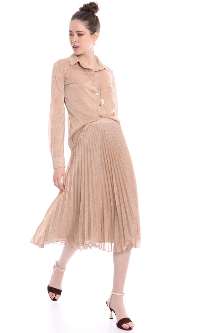 Lamé jersey shirt Intrend Lamé jersey shirt Intrend