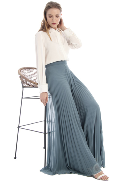 Pantaloni - Materiale: Georgette e chiffon - Intrend