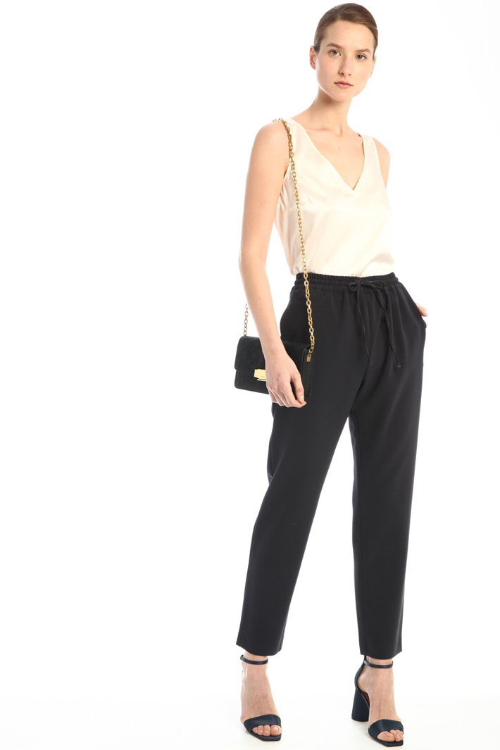 Pantalone jogger, blu notte - Intrend