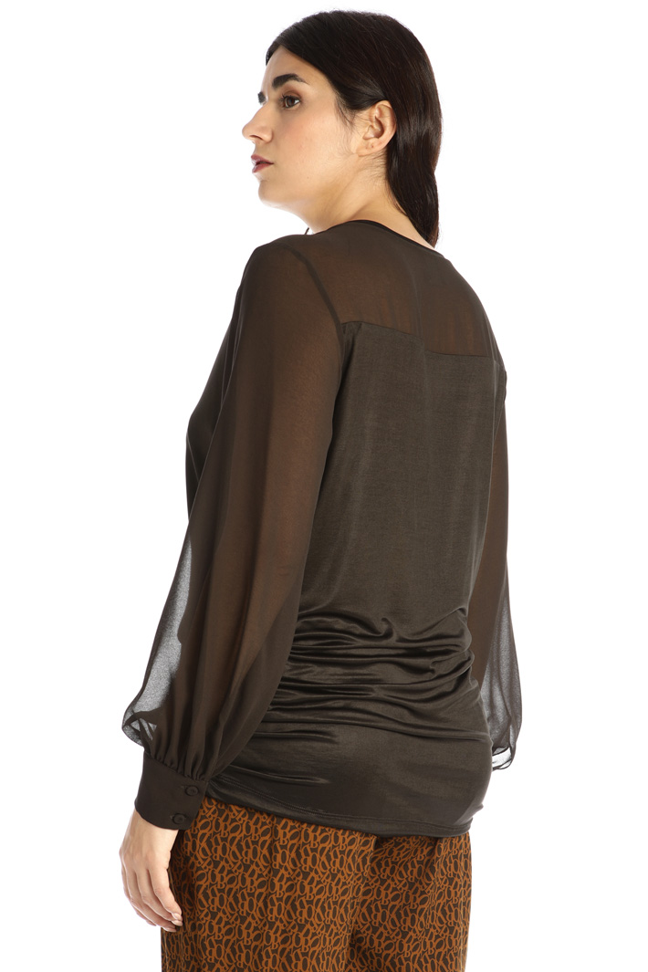 Shiny jersey blouse Intrend