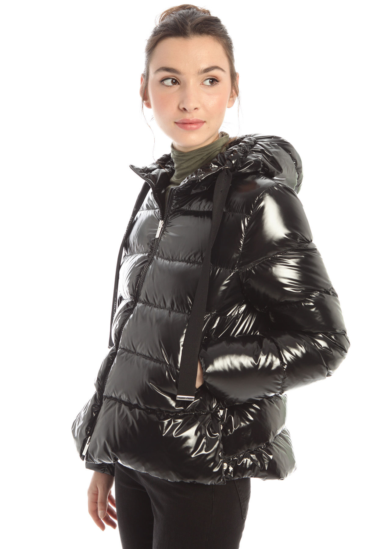 black glossy jacket