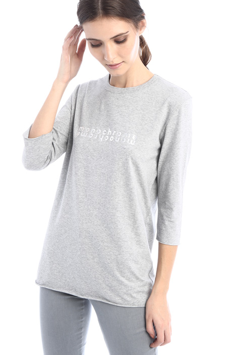 T-shirt in jersey con stampa Intrend