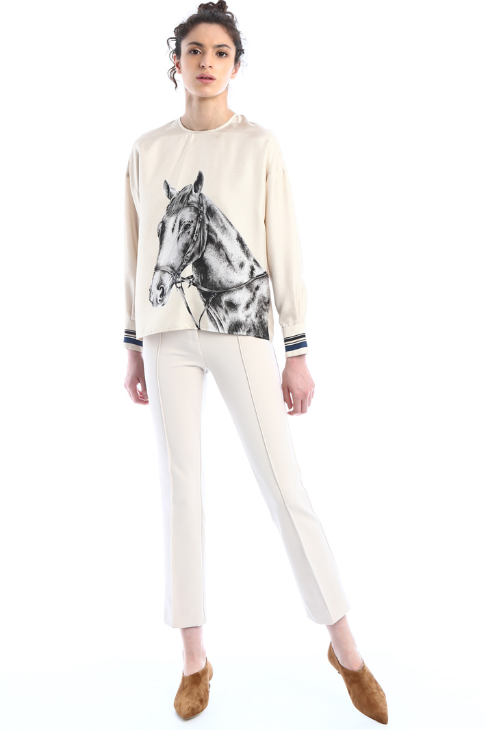 Wool blend trousers Intrend