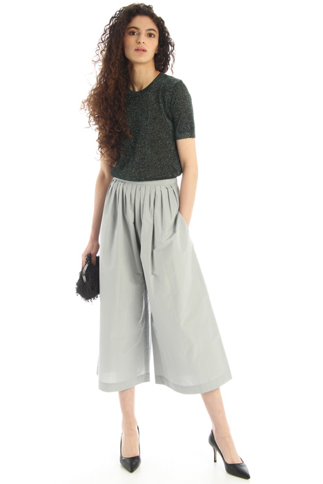 Crop taffeta trousers Intrend