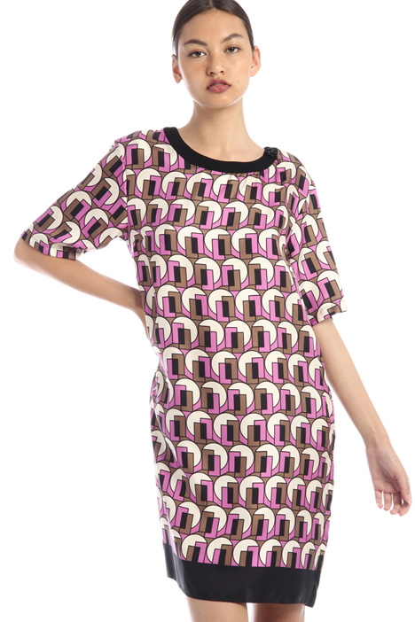 Silk twill dress Intrend