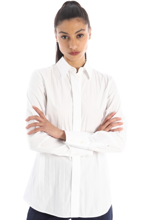 Pleated cotton shirt Intrend
