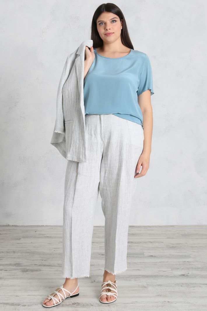 Silk crepe T-shirt Intrend