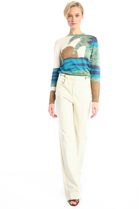 Straight cotton trousers Intrend