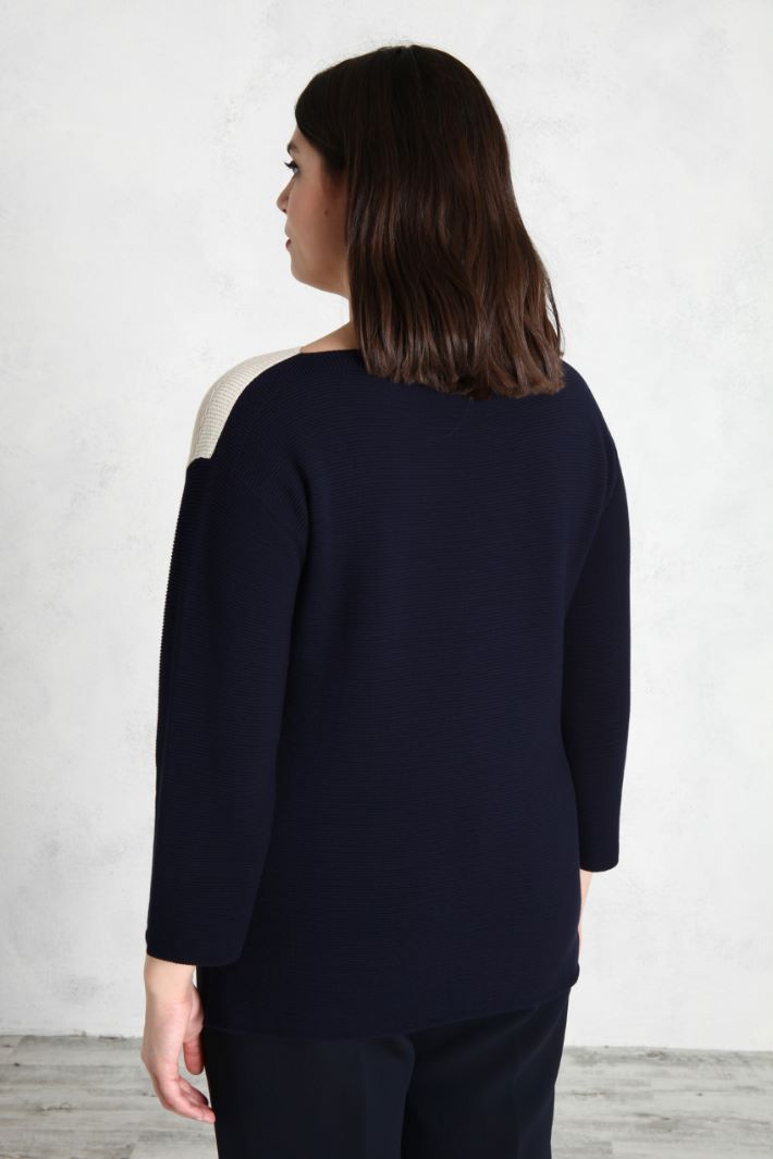 Cotton crepe sweater Intrend