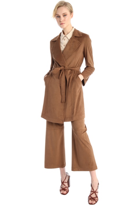 Suede effect trousers Intrend
