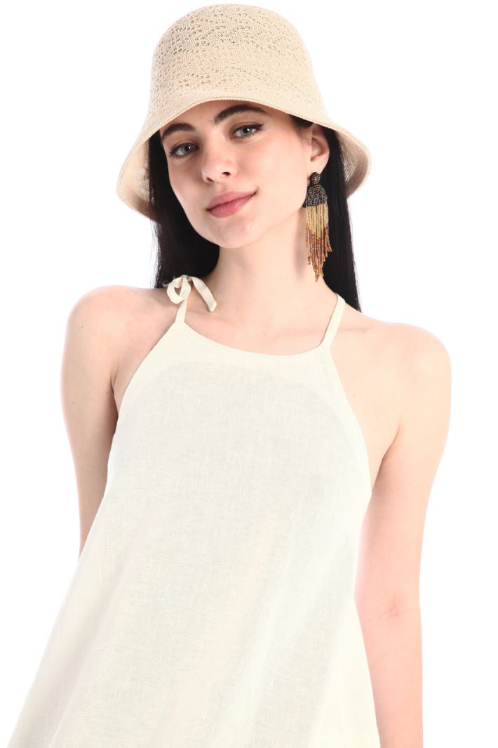 Cappello a cloche in rafia, rosa - Intrend