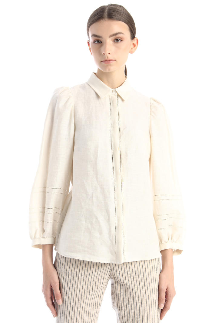 Camisa de tela de lino Intrend