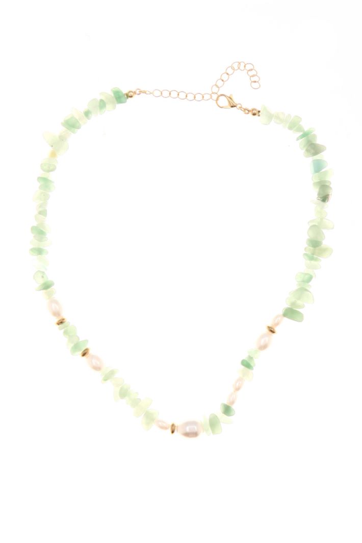 Necklace with resin stones Intrend