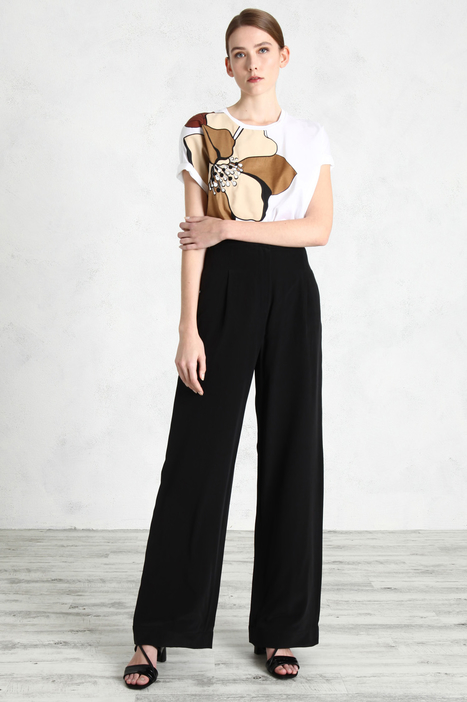 Silk crepe de chine trousers Intrend