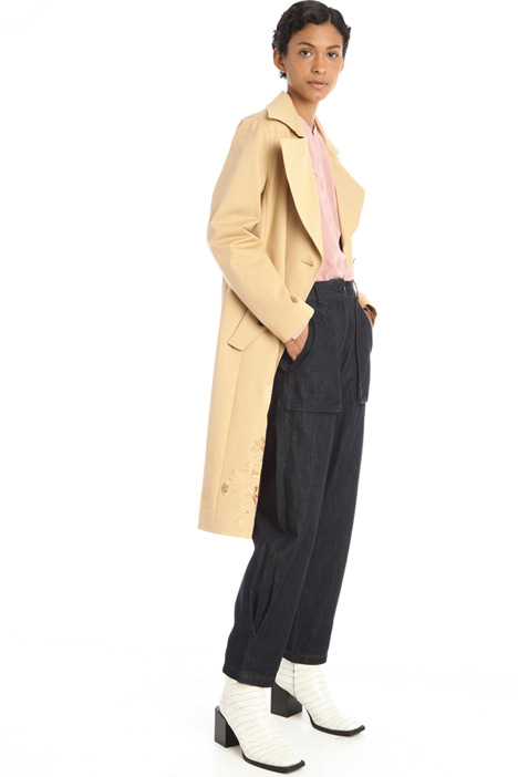 Embroidered trench Intrend