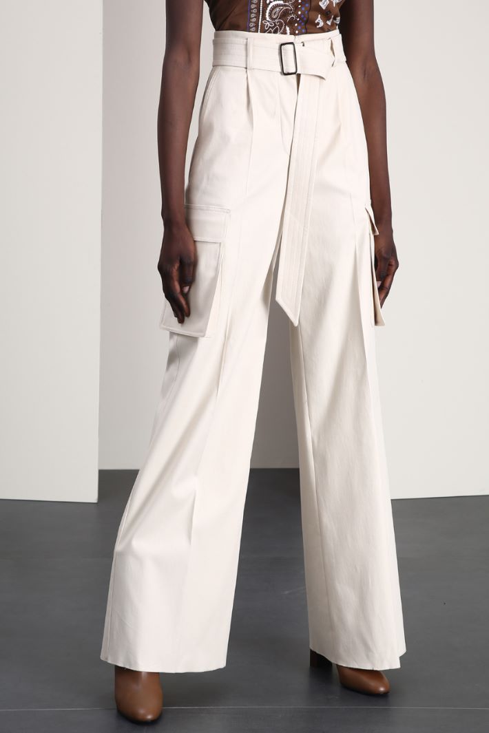 Gabardine wool trousers Intrend