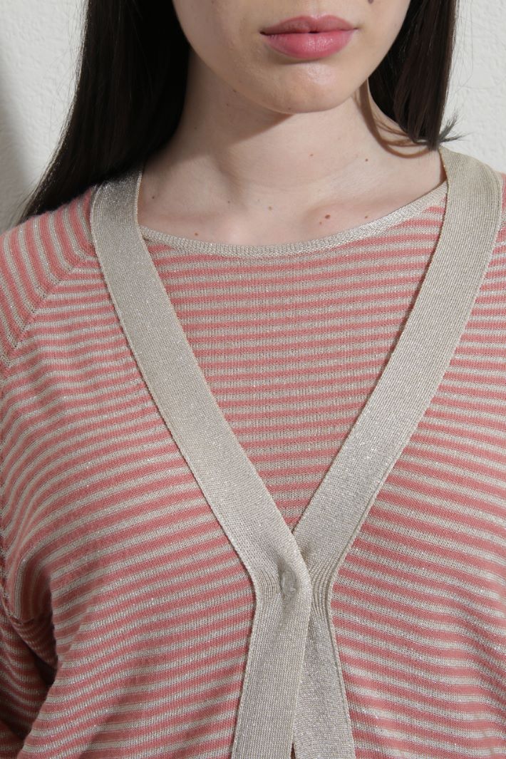 Yarn dyed lurex cardigan Intrend
