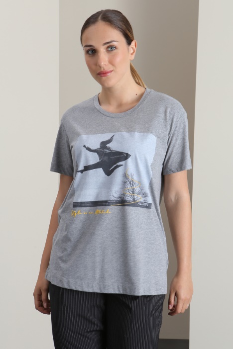 T-shirt in jersey di cotone Intrend