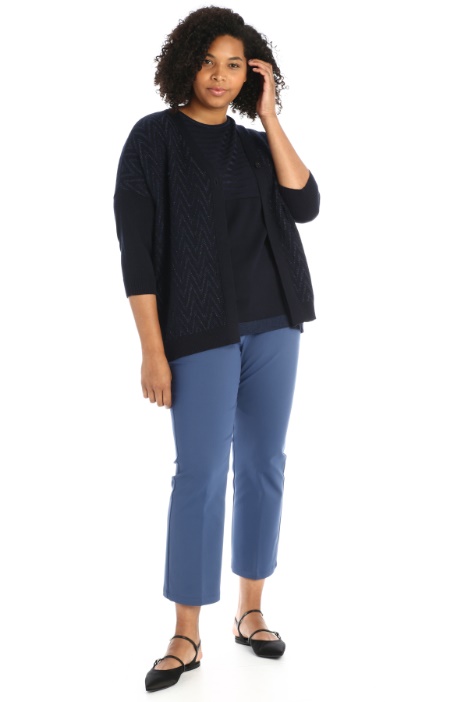 Jacquard wool cardigan Intrend