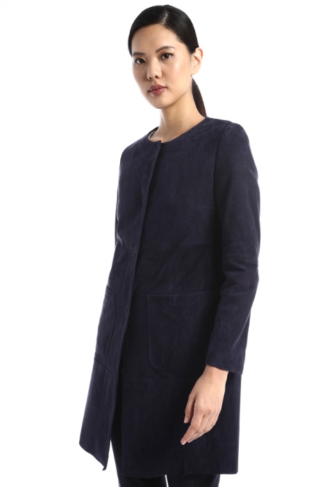 Suede duster coat Intrend
