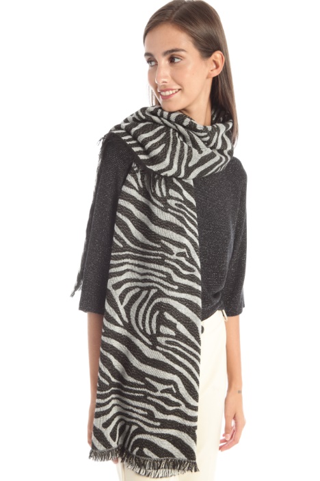 Lurex jacquard scarf Intrend