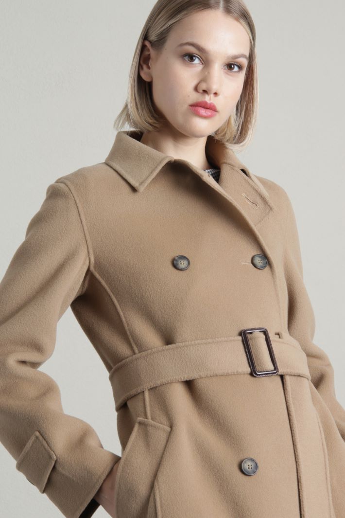 Cappotto doppiopetto in drap Intrend