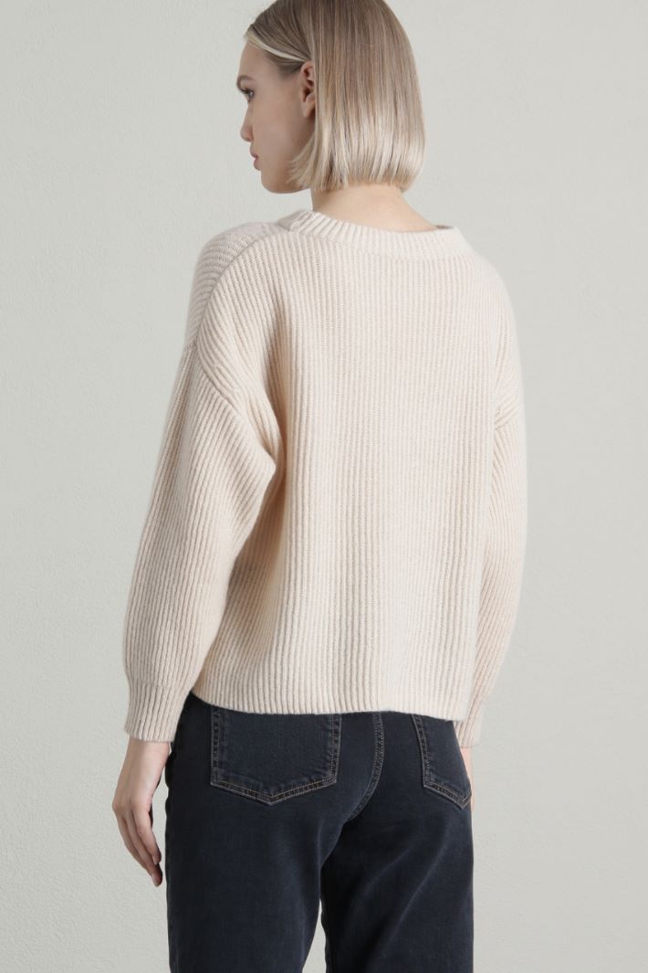 Maglia a coste in cashmere Intrend