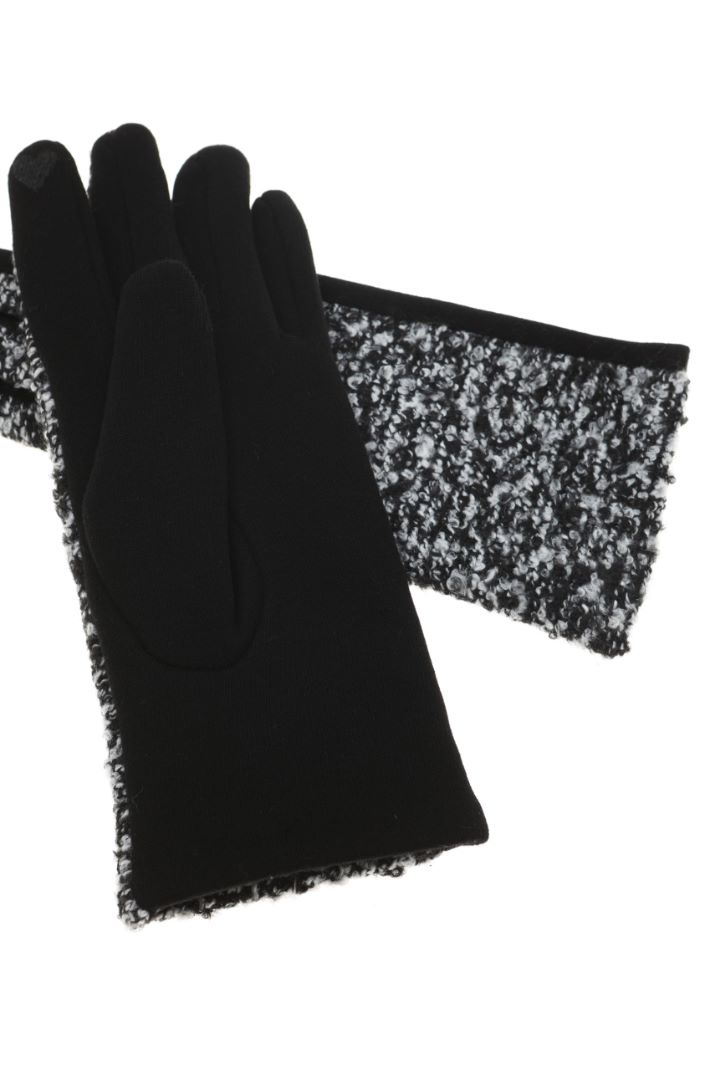 Bouclé gloves Intrend - 2