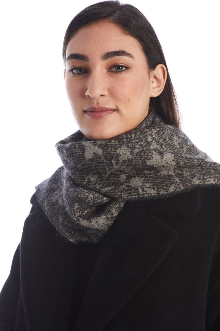 Cotton jacquard scarf Intrend - 2