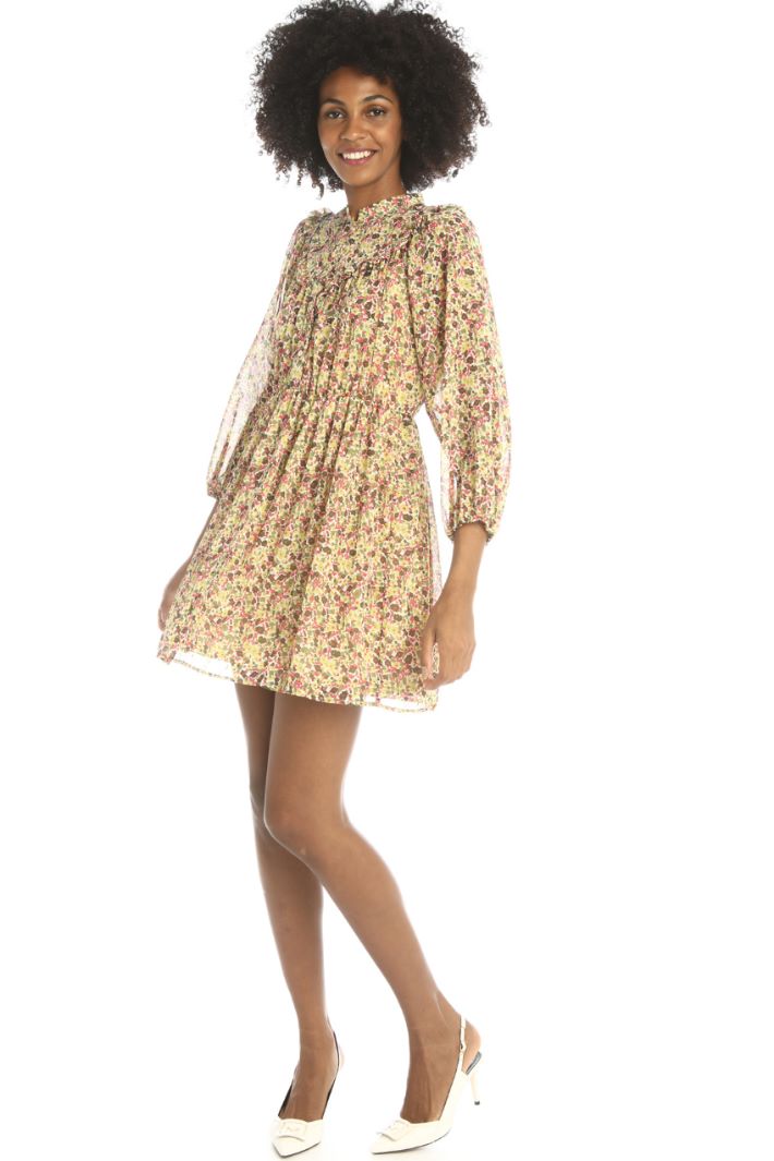 Fil coupé georgette dress Intrend