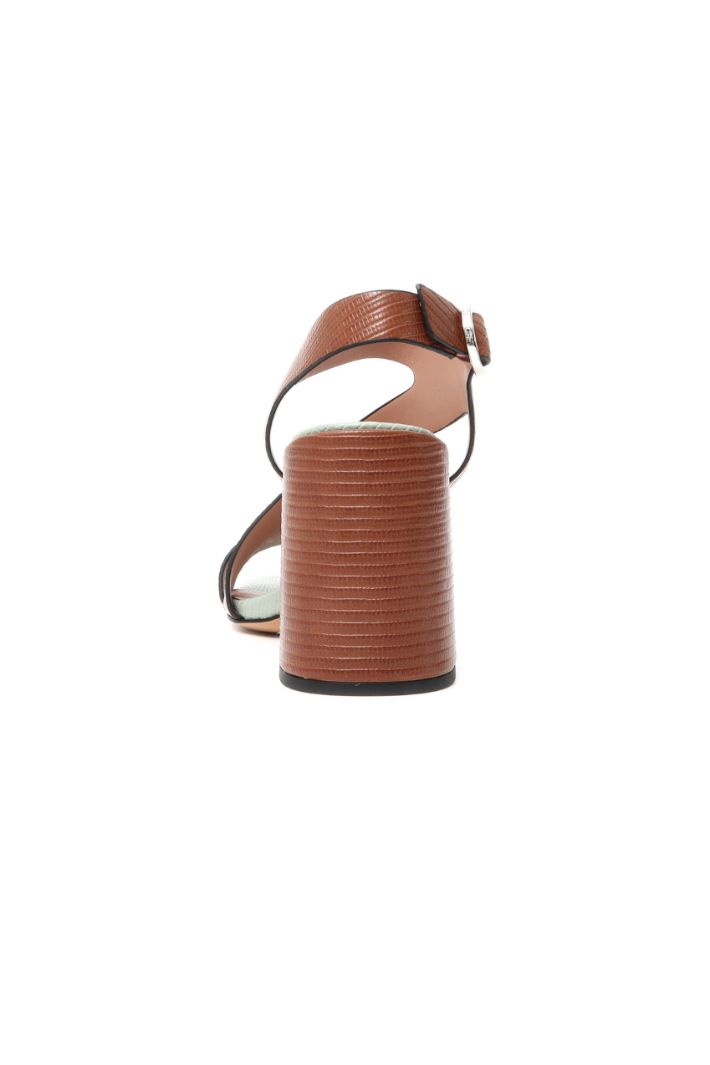 Reptile print sandals Intrend