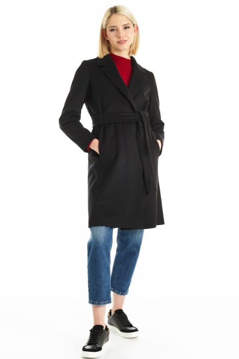 Wool coat with belt Intrend