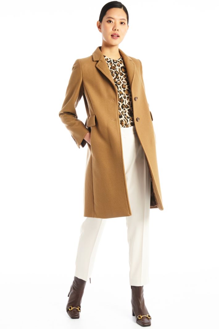 Cappotto sfiancato in lana Intrend