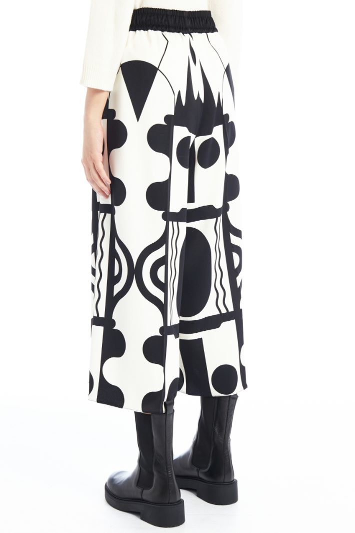 Wide leg satin trousers Intrend