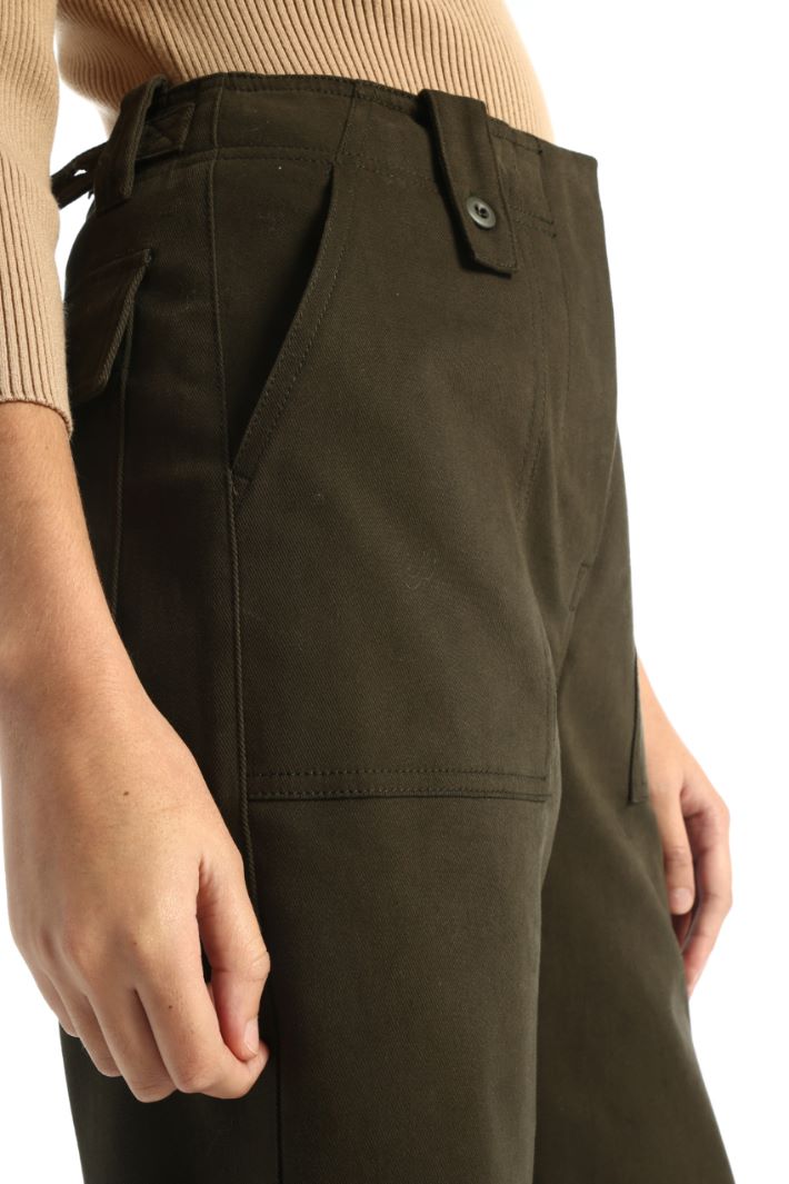 Pantaloni in drill di cotone Intrend