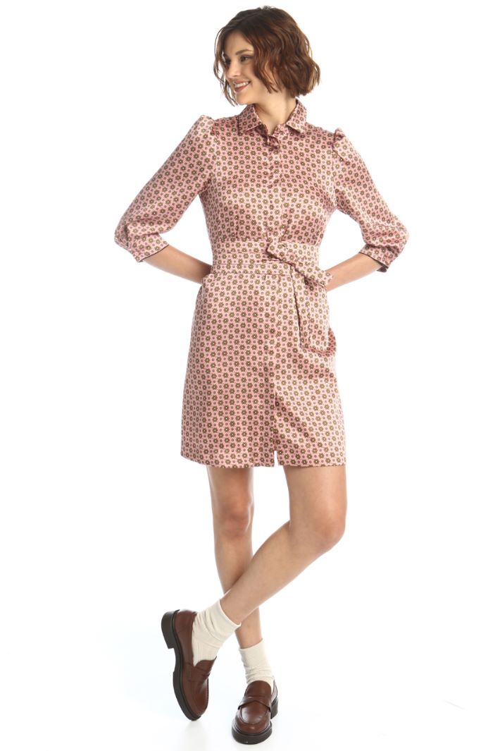 Printed twill dress Intrend
