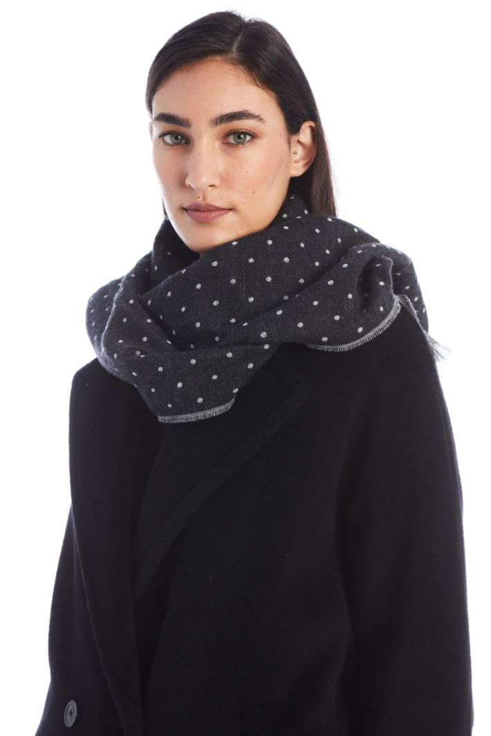 Cotton and wool scarf Intrend - 2