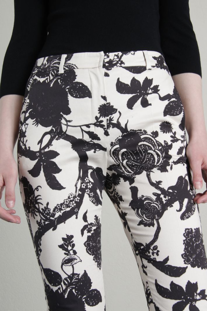 Cotton satin trousers Intrend