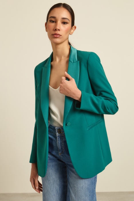 Blazer in enver satin Intrend - 2