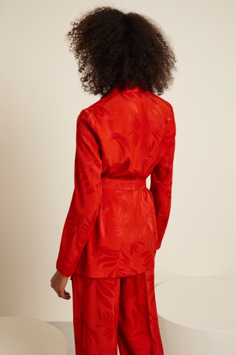 Blazer jacquard con cintura Intrend - 2