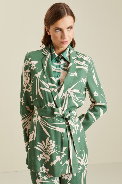 Viscose jacquard jacket Intrend