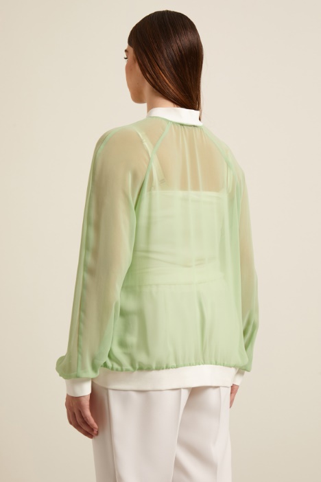 Giacca leggera in georgette Intrend - 3