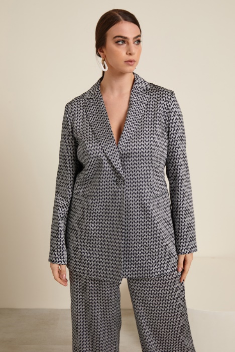 Blazer in twill stampato Intrend