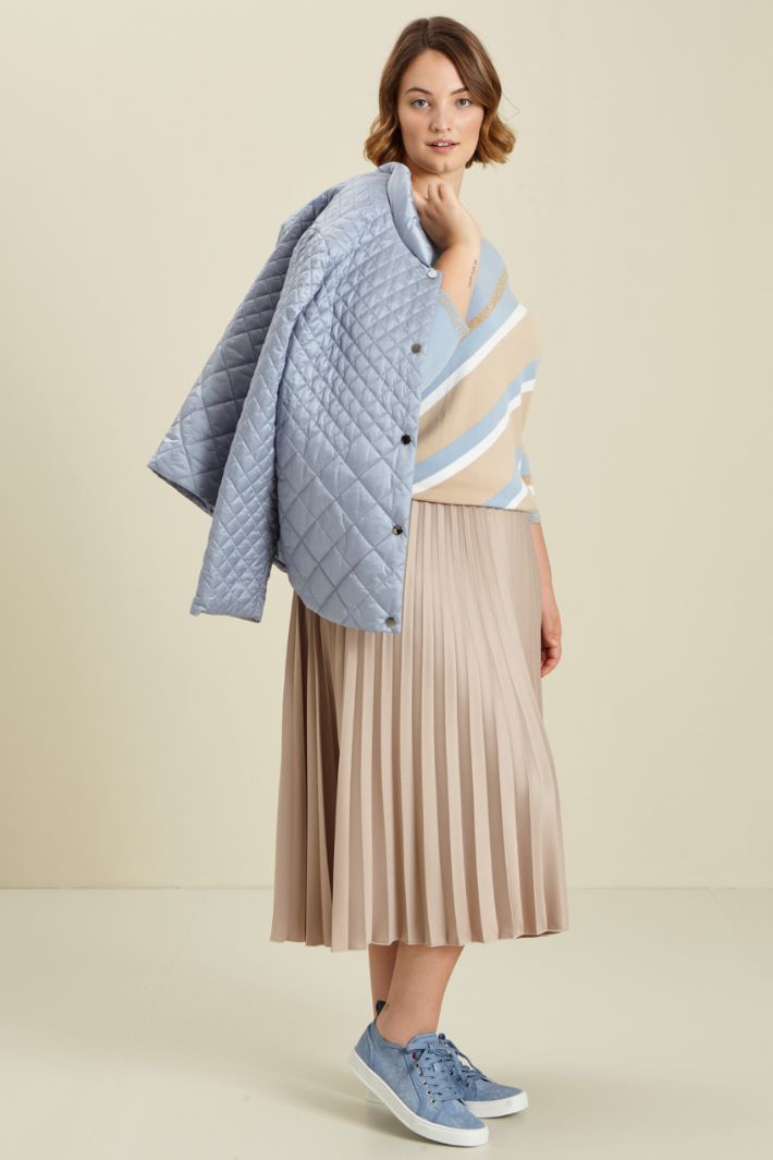 Pleated envers satin skirt Intrend