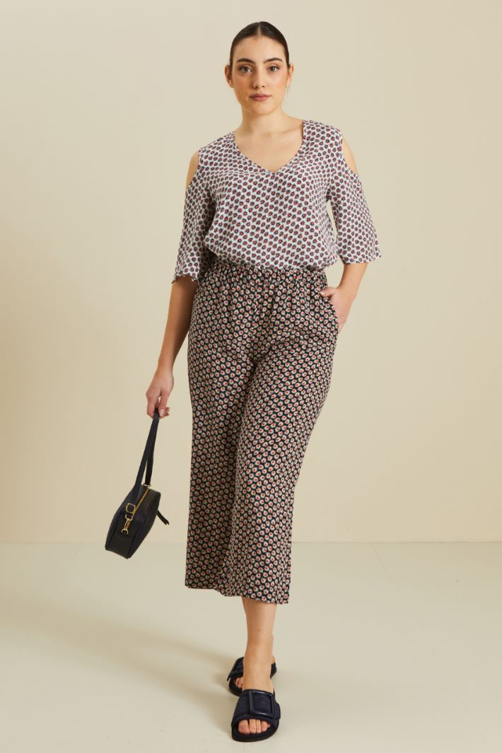 Pantaloni in viscosa fluida Intrend