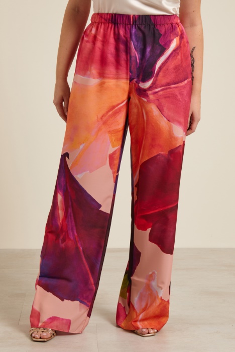 Pantaloni fluidi stampati Intrend - 3